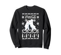 Coca-Cola Ugly Sweater Polar Bear Hug Graphic Sweatshirt Sweatshirt
