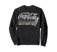 Coca-Cola Vintage Distressed Primary Stripe Sweatshirt Sweatshirt