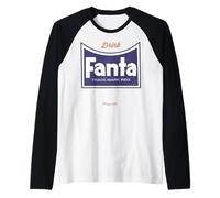 Coca-Cola Vintage Fanta Logo Drink Fanta Trade Mark Reg Raglan Baseball Tee