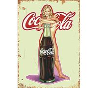 Coca Cola Vintage Wall Advertising Retro Metal Sign Plaque Kitchen Drink Pop UK 3 (Size Extra Large A3 (400x290mm))
