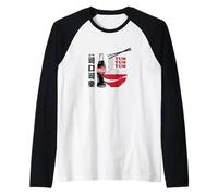 Coca-Cola with Ramen Yum Yum Kanji Food Raglan Baseball Tee