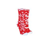 Coca Cola Women's 2 Pack Soft Cosy Lounge Socks in Red | Size: 4-8 Coca Cola Red 4-8