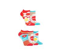 Coca-Cola Women's 5 Pair Coca Cola Flowers Shoe Liner Socks | Size: 4-8 Coca-Cola Multicolor 4-8