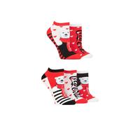 Coca-Cola Women's 5 Pair Coca Cola Polar Bear Shoe Liner Socks | Size: 4-8 Coca-Cola Multicolor 4-8