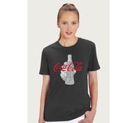 Coca-Cola Women's Bottle Its The Real Thing Relaxed Fit T-Shirt in Charcoal | Size: Large Coca-Cola Charcoal L