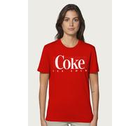 Coca-Cola Women's Ice Cold Relaxed Fit T-Shirt in Red | Size: Medium Coca-Cola Red M