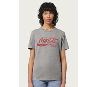 Coca-Cola Women's The Real Thing Relaxed Fit T-Shirt in Mid Grey | Size: 2XL Coca-Cola Mid Grey 2XL