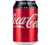 Coca-Cola Zero Soft Drink Can 330ml Pack of 24