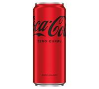 Coca Cola Zero Sugar Can Cola Zero, Tray 330 ml (Pack of 24)