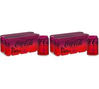 Coca-Cola Zero Sugar Cherry Soft Drink Cans, 8 x 330 mL (Pack of 2)