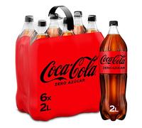 Coca-Cola Zero Sugar - Cola Soda Without Sugar, No Calories - Pack 6 Bottles 2L