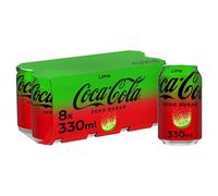 Coca-Cola Zero Sugar Lime, 8 x 330ml