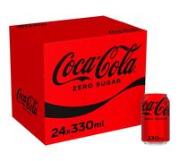 Coca-Cola Zero Sugar Soft Drink Cans, 24 x 330 mL