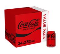 Coca-Cola Zero Sugar Soft Drink Cans, 24 x 330 mL