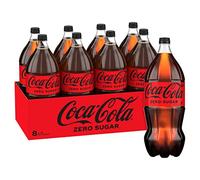 Coca-Cola Zero Sugar Soft Drink Multipack Bottles 8 x 2L