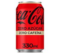 Coca Cola Zero Zero Caffeine-Free Soft Drink Without Sugar, 33 Cl