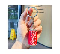 (CocaCola) Realistic Mini Resin Soda Can Keychain Cute Coke Sprite Starbucks Key Ring Accessory