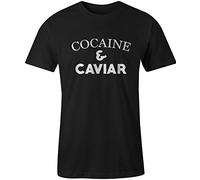 Cocaine and Caviar Mens T Shirt Swag Hipster Castles Crooks Yolo Dope Tumblr, M, Black
