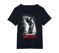 Cocaine Bear Poster T-Shirt, Women's Plus, Black, 2X