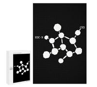 Cocaine Molecule Formula Chemistry Jigsaw Puzzles for Adults 1000 PCS Wooden Puzzles Unique Puzzle Gifts