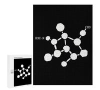 Cocaine Molecule Formula Chemistry Jigsaw Puzzles for Adults 500 PCS Wooden Puzzles Unique Puzzle Gifts