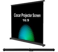 Cocar 50" Portable Movie Screen 16:9 for Mini/Professional LED/LCD/DLP Projector Self Standing Installation Free Pull-Out Style Indoor Outdoor Home Cinema 3D 4K HD Movie