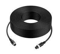 Cocar 50FT 15M Car 4-Pin Aviation Video Extension Cable for CCTV Rearview Camera Truck Trailer Camper Bus Motorhome Vehicle Backup Monitor Waterproof Shockproof System