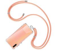 COCASES Lanyard Neck Strap, Neck Holder Phone Holder With 2 Pieces Clear Patch (Coral)