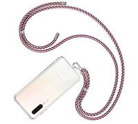 COCASES Phone Lanyard, Hanging Mobile Phone Holder Strap With 2 Pieces Clear Patch (Red/Blue Cube)