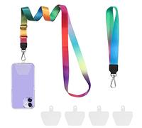 COCASES Universal Mobile Phone Chain, Mobile Phone Lanyard, Removable Neck Strap, Lanyard, Compatible with Most Smartphones (1 Collar + 1 Hand Strap), Nylon
