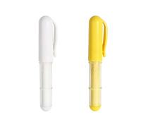 CocCCoon 2Pcs Tailors Chalk Pencil, Fabric Pens White Chalk Pens Fabric Chalks Line Tool, Sewing Chalks White Fabrics Pen Fabrics Pencil Marking Tool Sewing Accessories (Two Colors One Each)