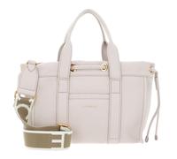 COCCINELLE 2Day Signature Handbag Grained Leather Lambskin White