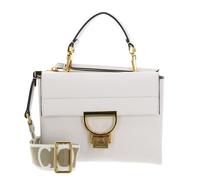 COCCINELLE Arlettis Signature Handbag Grained Leather Blanco