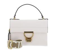 COCCINELLE Arlettis Signature Handbag Grained Leather Blanco