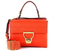 COCCINELLE Arlettis Signature Handbag Grained Leather Gazpacho