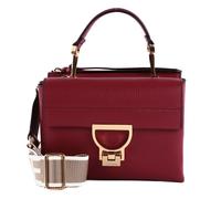 COCCINELLE Arlettis Signature Handbag Grained Leather Sangria