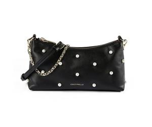Coccinelle Aura Shoulder bag Genuine Leather 22 cm black