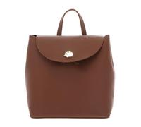 Coccinelle backpack Nikla Mini Bag Double Grainy Leather Cognac/Noir brown