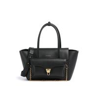 Double Beat Handbag Grained Leather - female - Coccinelle - Shoulder Bags - Black - ONE SIZE - Bags ONE SIZE