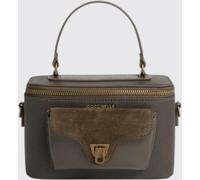 COCCINELLE Beat Generation Leather and Suede Handbag with Shoulder Strap