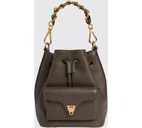 COCCINELLE Beat Generation Leather Mini Bucket Bag with Woven Handle - Size: OS - female