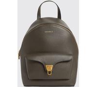 COCCINELLE Beat Generation Small Leather Backpack with Front Pocket