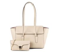 Coccinelle Beat Shoulder Bag Genuine Leather 33 cm beige