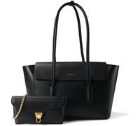 Coccinelle Beat Shoulder Bag Genuine Leather 33 cm black