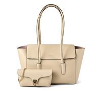 Coccinelle Beat Shoulder Bag Leather 33 cm beige