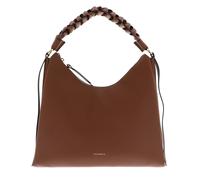 COCCINELLE Boheme Grana Double Shoulder Bag L Cognac / Noir