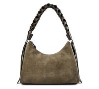 Coccinelle Boheme Shoulder Bag Genuine Leather 31 cm olive