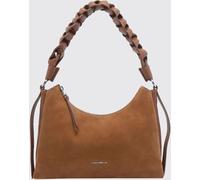 COCCINELLE Boheme Suede Shoulder Bag with Braided Handle