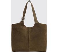 COCCINELLE C-Easy Large Leather and Suede Tote Bag with Inner Pouch