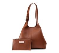 Coccinelle C-Easy Shoulder Bag Genuine Leather 34 cm brown